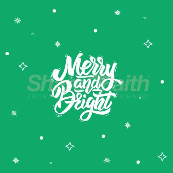 Merry & Bright Social Media Graphic