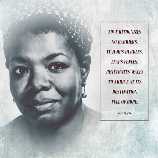 Maya Angelou Love Social Media Graphic