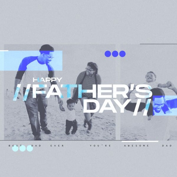 Father’s Day Best Dad Social Media Graphic