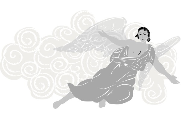 Clipart of Flying Angel