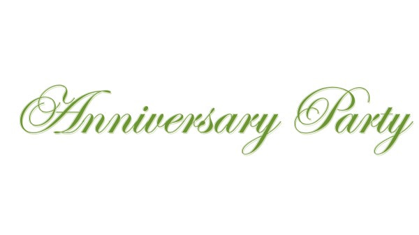 Elegant Green Anniversary Party Wordart