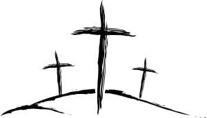 Three Sketched Crosses