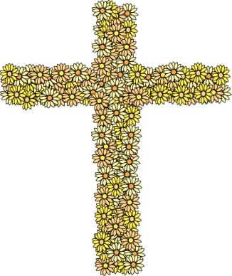 Cross of Yellow Daisies