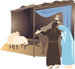Mary and Joseph at the Stable