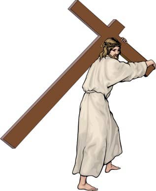 jesus carrying cross images
