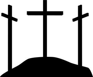 Simple Calvary Silhouette Crosses