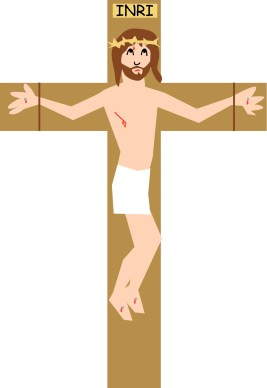 Simple Christ with INRI inscription