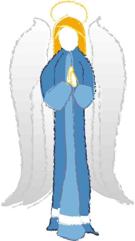 Angel with Halo Clipart