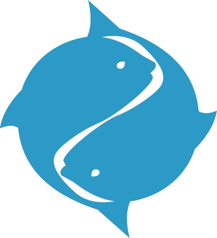 Blue Two Fish Symbol