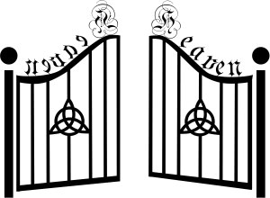 Gates of Heaven with Celtic Trinity
