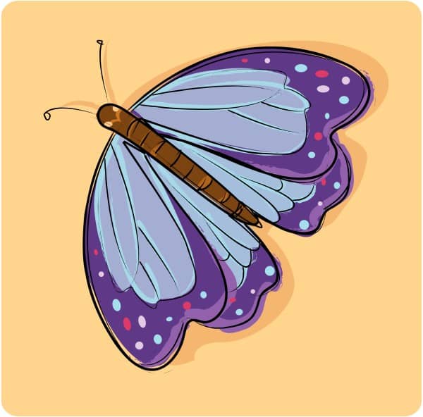 Cute Purple Butterfly