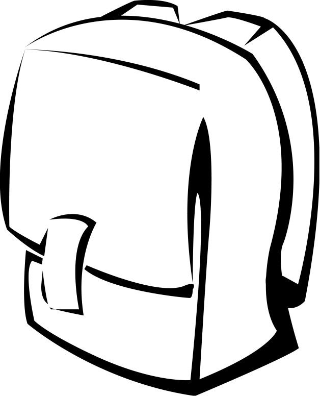 Black and White School Backpack