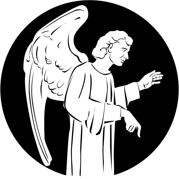 Clipart of Angel with Wings