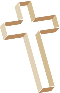 Multilevel Cross in Shades of Brown