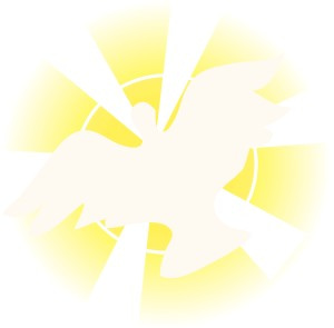 Dove with Rays Ascending