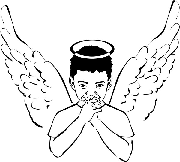Young Angel Boy Clipart