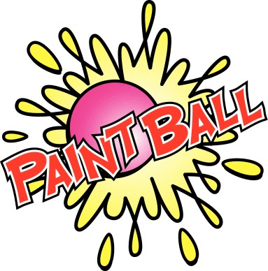 Paintball in Red with Bright Colors