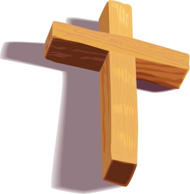 Wooden 3D Cross with Shadow