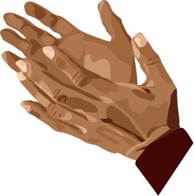 african american praying hands clipart