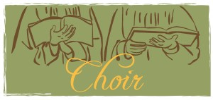 Choir with Hymnals Clipart