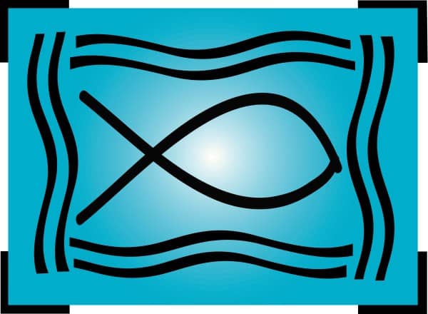 Christian Fish Clipart in Blue
