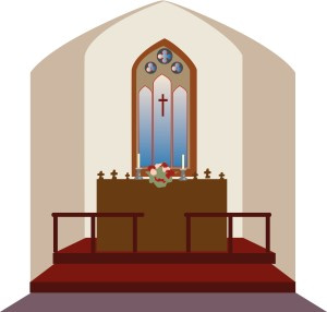 catholic altar clipart