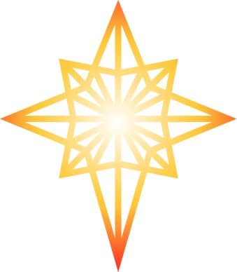 Glowing Star of Bethlehem Clipart