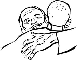 The Father Embraces the Prodigal Son Clipart