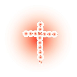 Cross in Shades of Red
