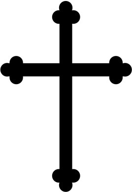 Black Trinity Cross Graphic