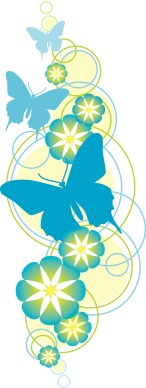 Flower and Butterfly Christian Clipart