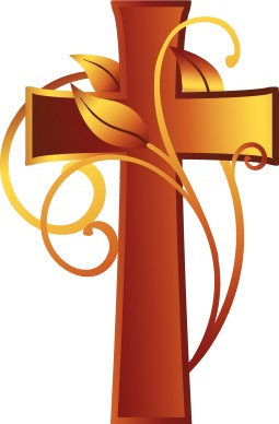 Cross and Vine Christian Clipart