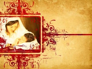 Mary and Baby Jesus Background Slide