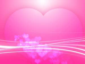 Pink Heart Worship Background