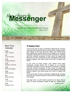 Resurrection Day Church Newsletter