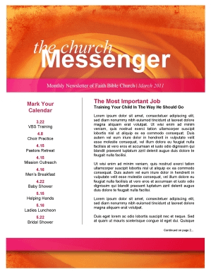 Rose Church Newsletter