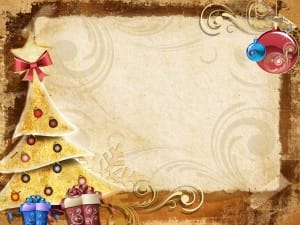 Christmas Tree and Ornaments Worship Slide