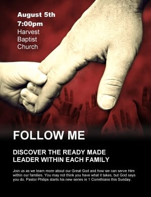 Father’s Hand Church Flyer
