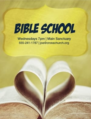 Bible School Flyer Templates