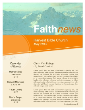 Pentecostal Church Newsletters