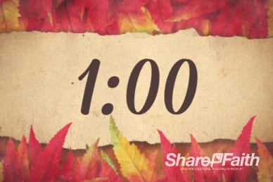 ShareFaith Media » Come with Thanksgiving Christian One Minute Timer ...