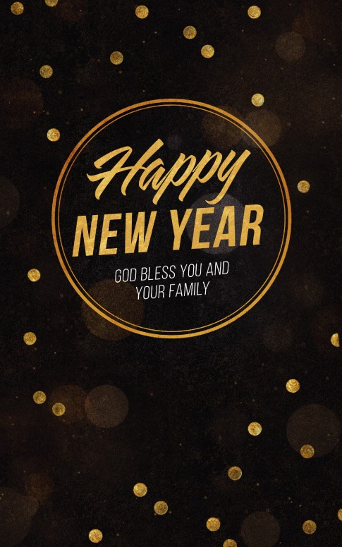 Happy New Year Blessings Church Bulletin