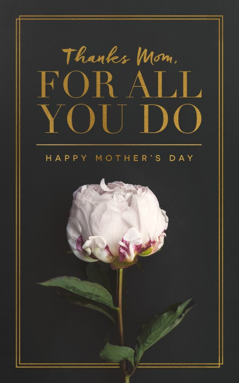 Thanks Mom, For All You Do Mother’s Day Church Bulletin