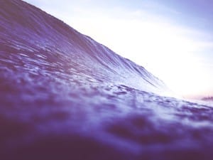 Rising Waves Ocean Worship Background