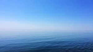 Blue Ocean and Sky Religious Stock Photo