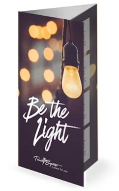Be The Light Church Trifold Bulletin