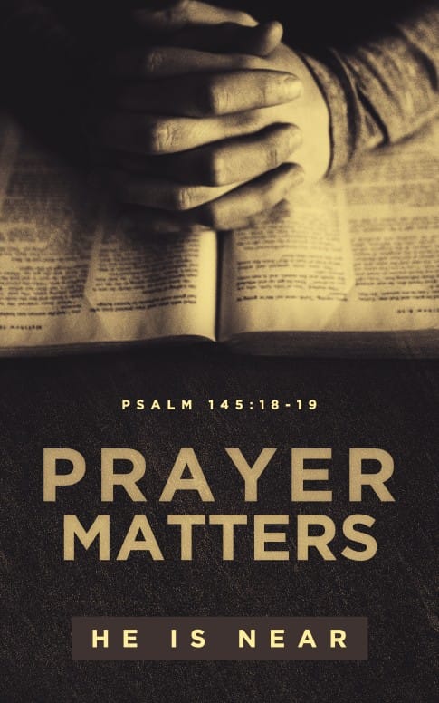 Scripture On Praying Church Bulletin