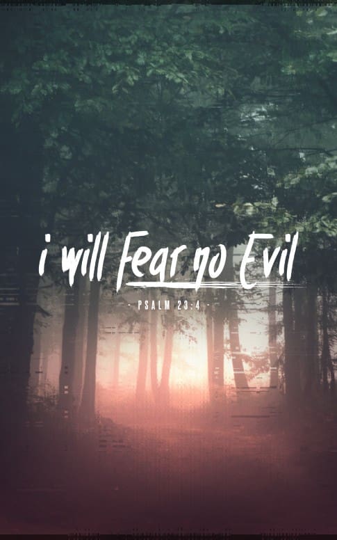 I Will Fear No Evil Church Bulletin