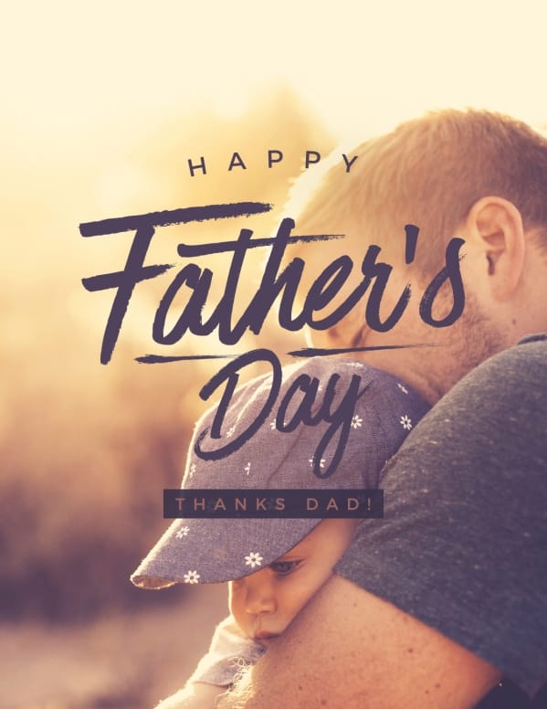 A Father’s Love Church Father’s Day Flyer