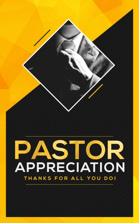 Pastor Appreciation Church Bulletin Template